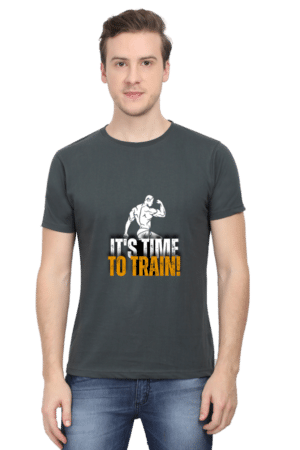 50Tees – Time To Train Men’s Half Sleeve Round Neck T-Shirt