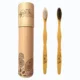 BambooIndia Toothbrush With Soft Charcoal & Medium White Bristles